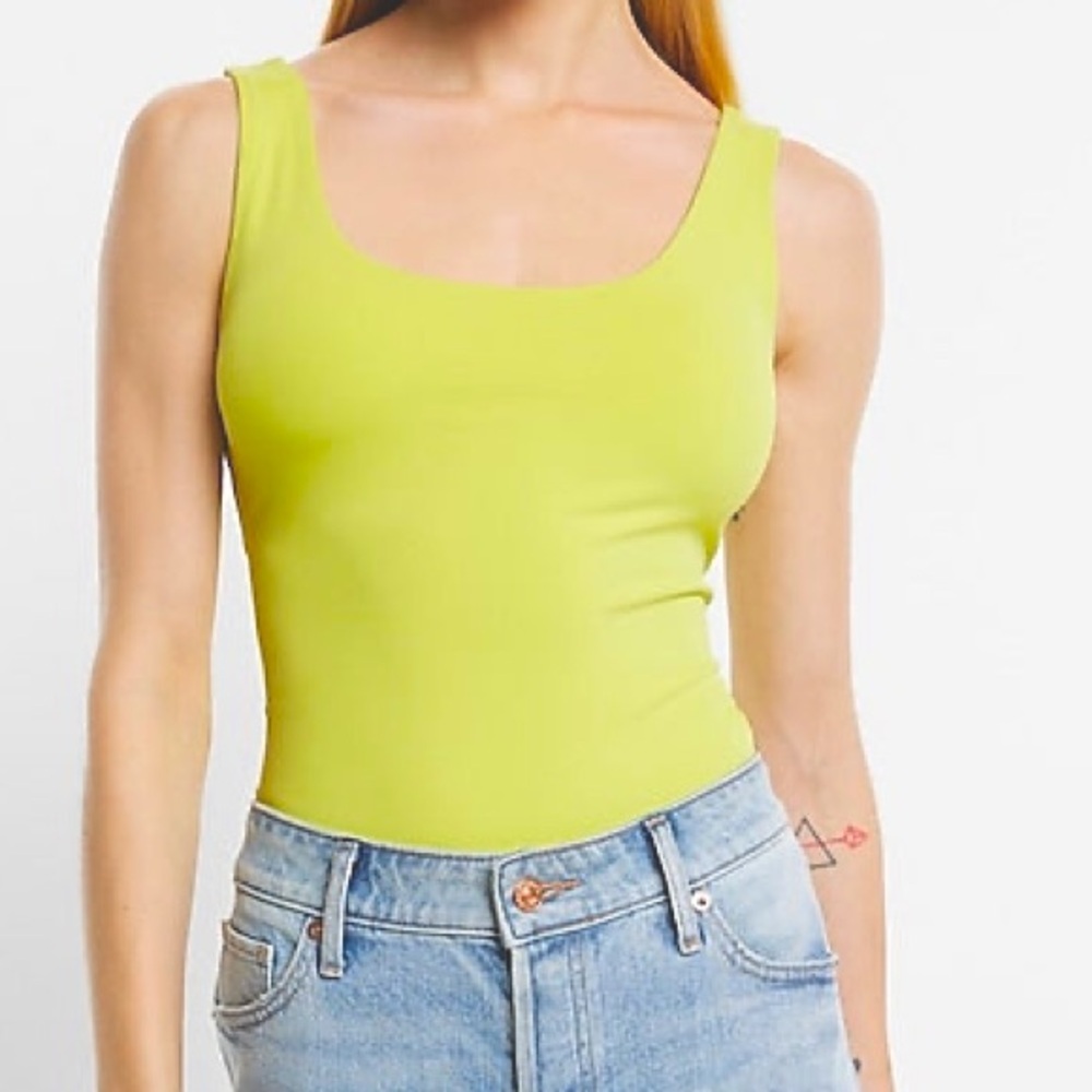 Express Green Fitted bodysuit